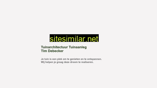 timdebecker.be alternative sites