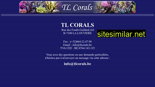 tlcorals.be alternative sites