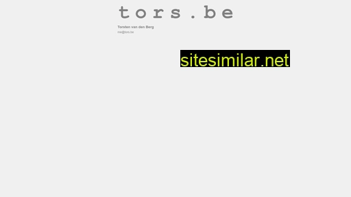 tors.be alternative sites