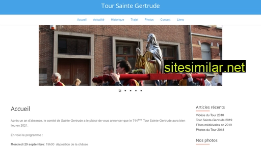 toursaintegertrude.be alternative sites