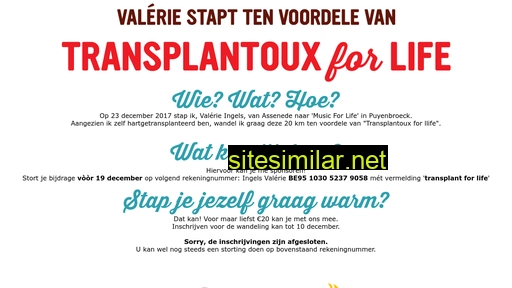 transplantforlife.be alternative sites