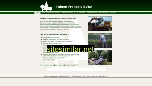 tuinenfrancois.be alternative sites