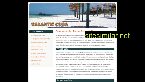 vakantie-cuba.be alternative sites