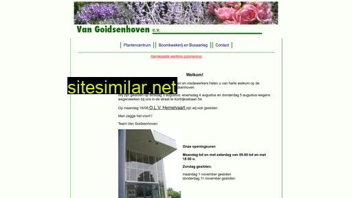 vangoidsenhoven.be alternative sites
