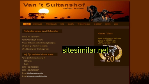 vantsultanshof.be alternative sites