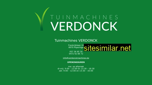 verdonckmachines.be alternative sites