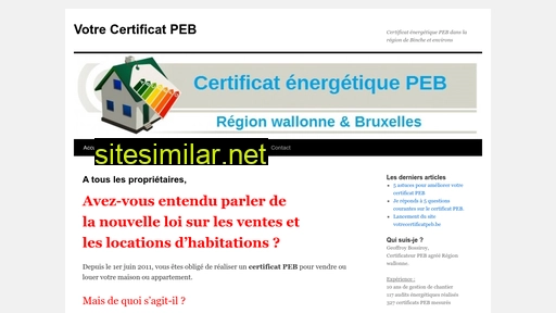 votre-certificat-peb.be alternative sites