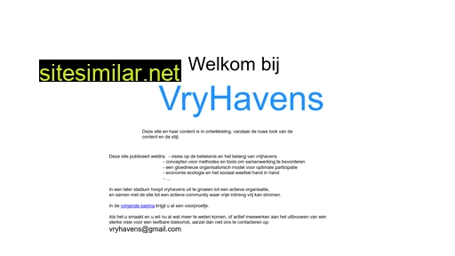 vryhavens.be alternative sites