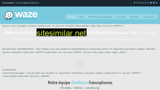 Waze-belgium similar sites