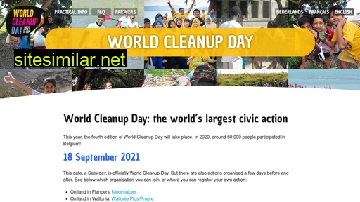 worldcleanupday.be alternative sites