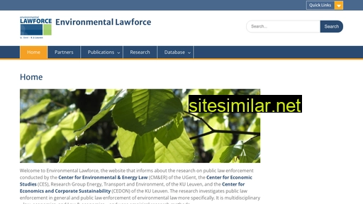 www.environmental-lawforce.ugent.be alternative sites