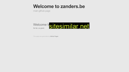 zanders.be alternative sites