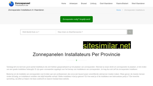 Zonnepaneel-installateurs similar sites