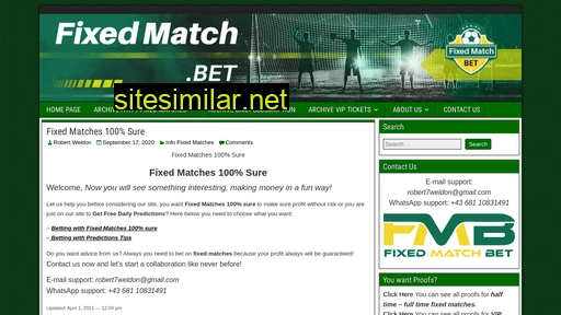 fixedmatch.bet alternative sites