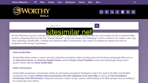 worthy.bible alternative sites