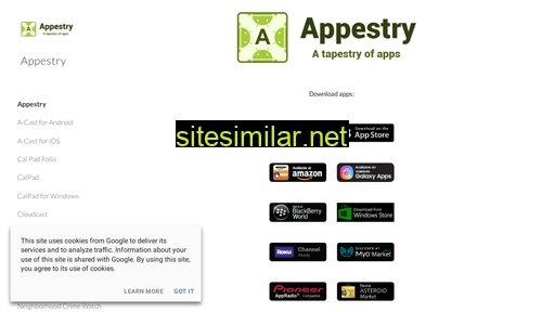Appestry similar sites