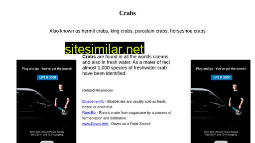 Crabs similar sites