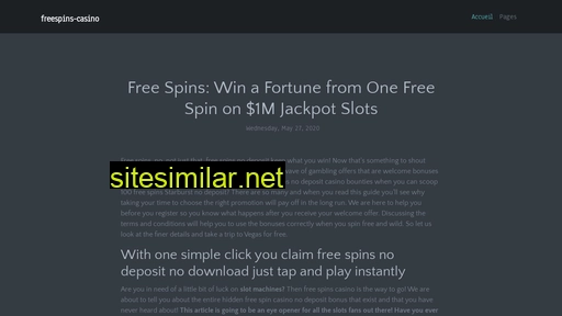 Freespins-casino similar sites
