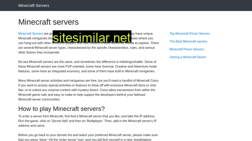 minecraft-servers.biz alternative sites
