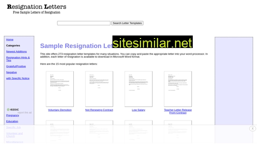 Resignationletters similar sites