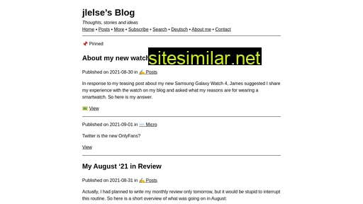 jlelse.blog alternative sites