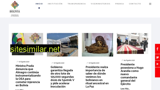 presidencia.gob.bo alternative sites