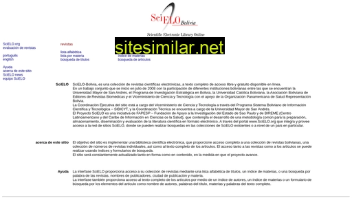 scielo.org.bo alternative sites