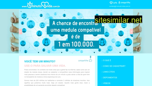 1minuto1vida.com.br alternative sites