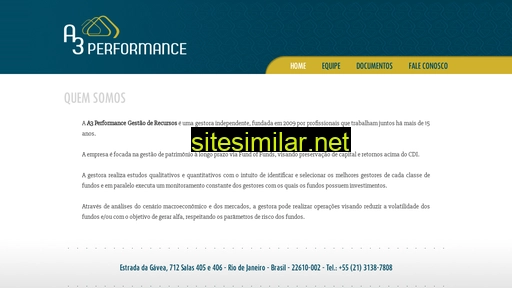 a3performance.com.br alternative sites