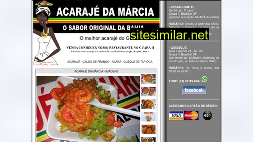 acarajedamarcia.com.br alternative sites
