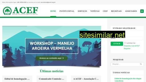 acef.org.br alternative sites