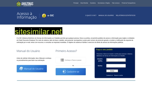 acessoainformacao.am.gov.br alternative sites