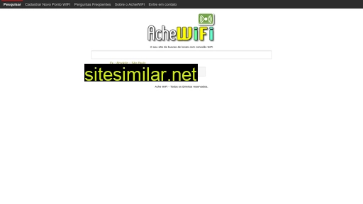 achewifi.com.br alternative sites