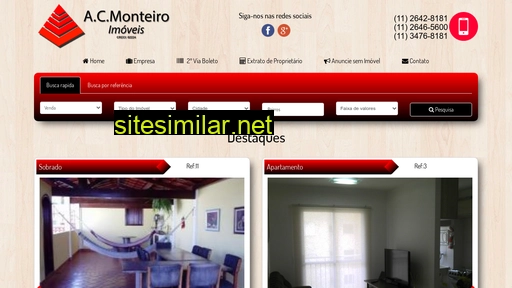 acmonteiroimoveis.com.br alternative sites