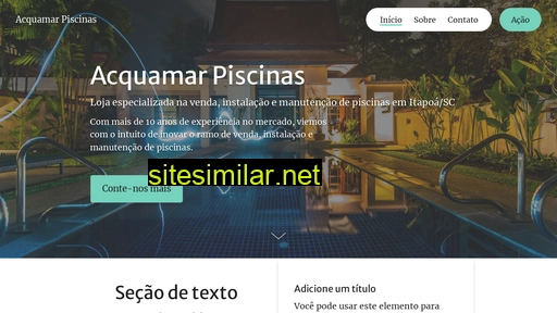 acquamarpiscinas.com.br alternative sites
