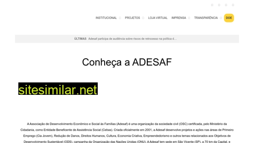 adesaf.org.br alternative sites