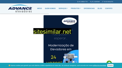 advanceelevadores.com.br alternative sites