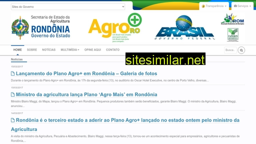 agromais.ro.gov.br alternative sites