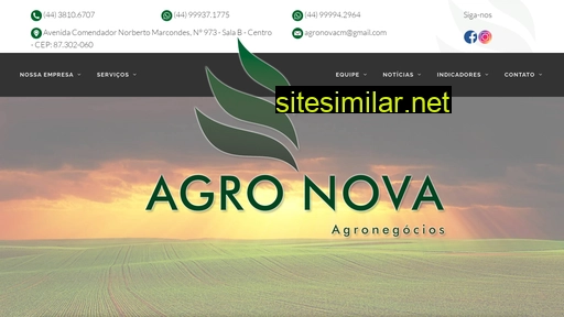 agronovacm.com.br alternative sites