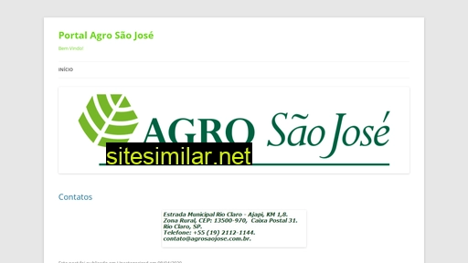 agrosaojose.com.br alternative sites