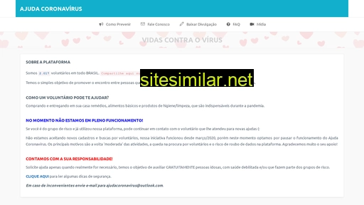 ajudacoronavirus.com.br alternative sites