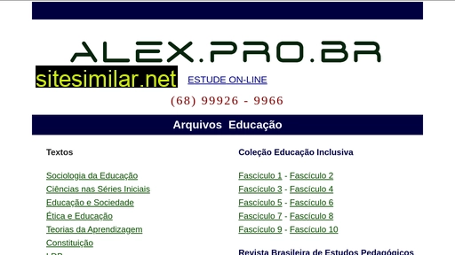 alex.pro.br alternative sites