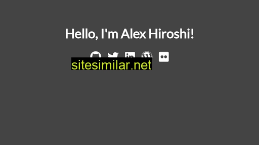 alexhiroshi.com.br alternative sites