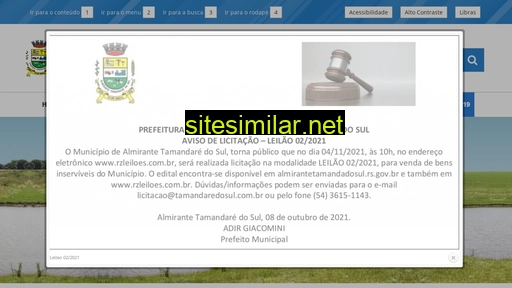 almirantetamandaredosul.rs.gov.br alternative sites