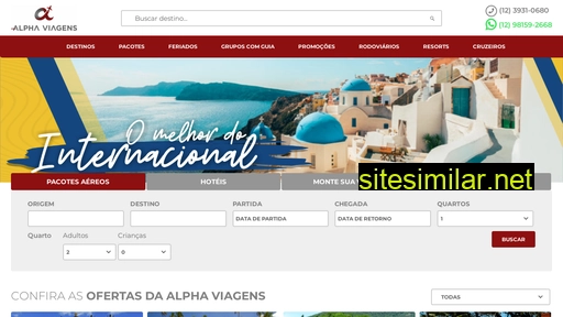 alphaviagens.com.br alternative sites
