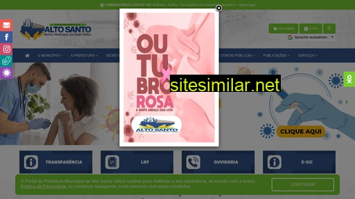 altosanto.ce.gov.br alternative sites