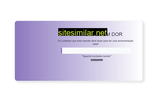 amamentesemdor.com.br alternative sites