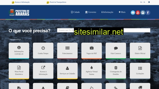 araras.sp.gov.br alternative sites