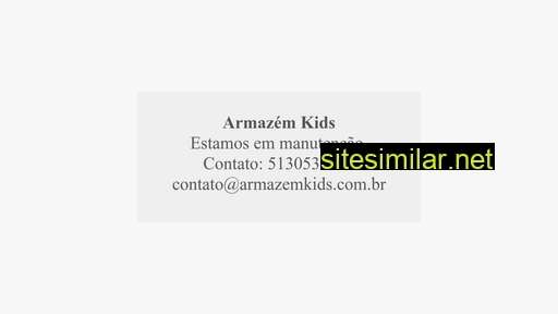 armazemkids.com.br alternative sites