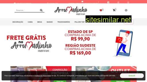 arrumadinhoenxovais.com.br alternative sites